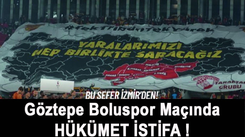 Göztepe-Boluspor maçında 